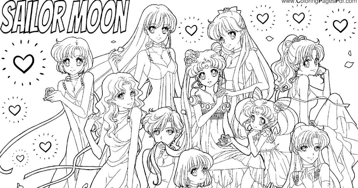 Free sailor moon coloring pages rcoloringpagespdf