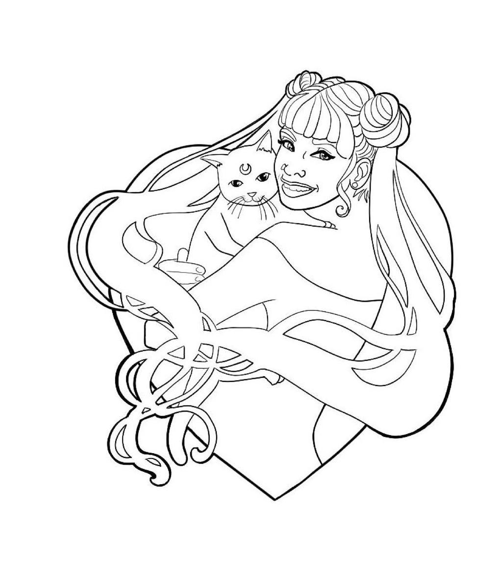 Sailor moon coloring page by erikalillustrations on