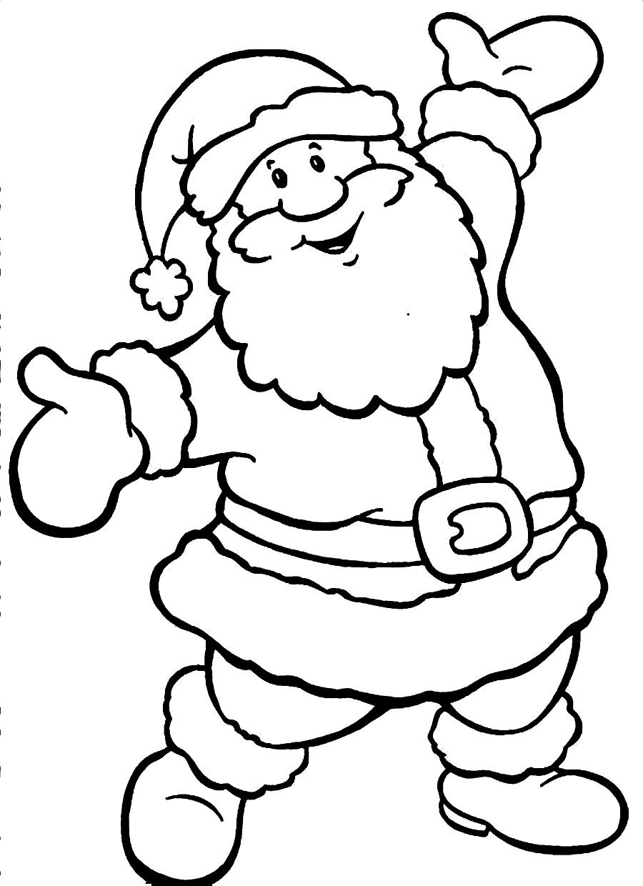 Santa coloring pages