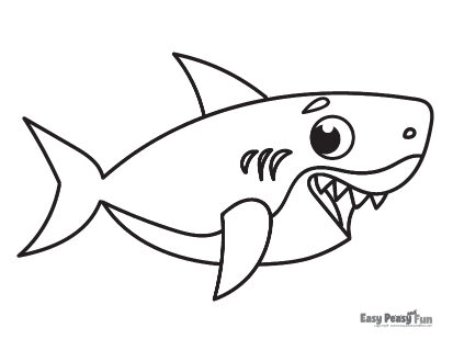 Shark coloring pages