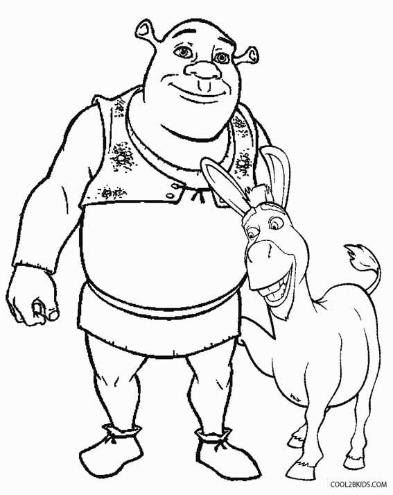 Printable shrek coloring pages for kids coolbkids shrek coloring pages for kids kids coloring books