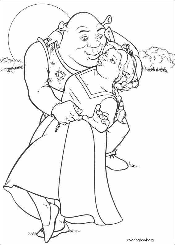 Shrek coloring page