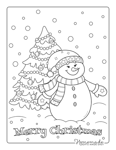 Best snowman coloring pages for kids adults