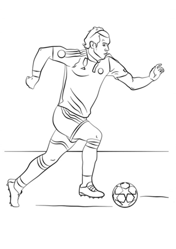 Coloring pages football player coloring page