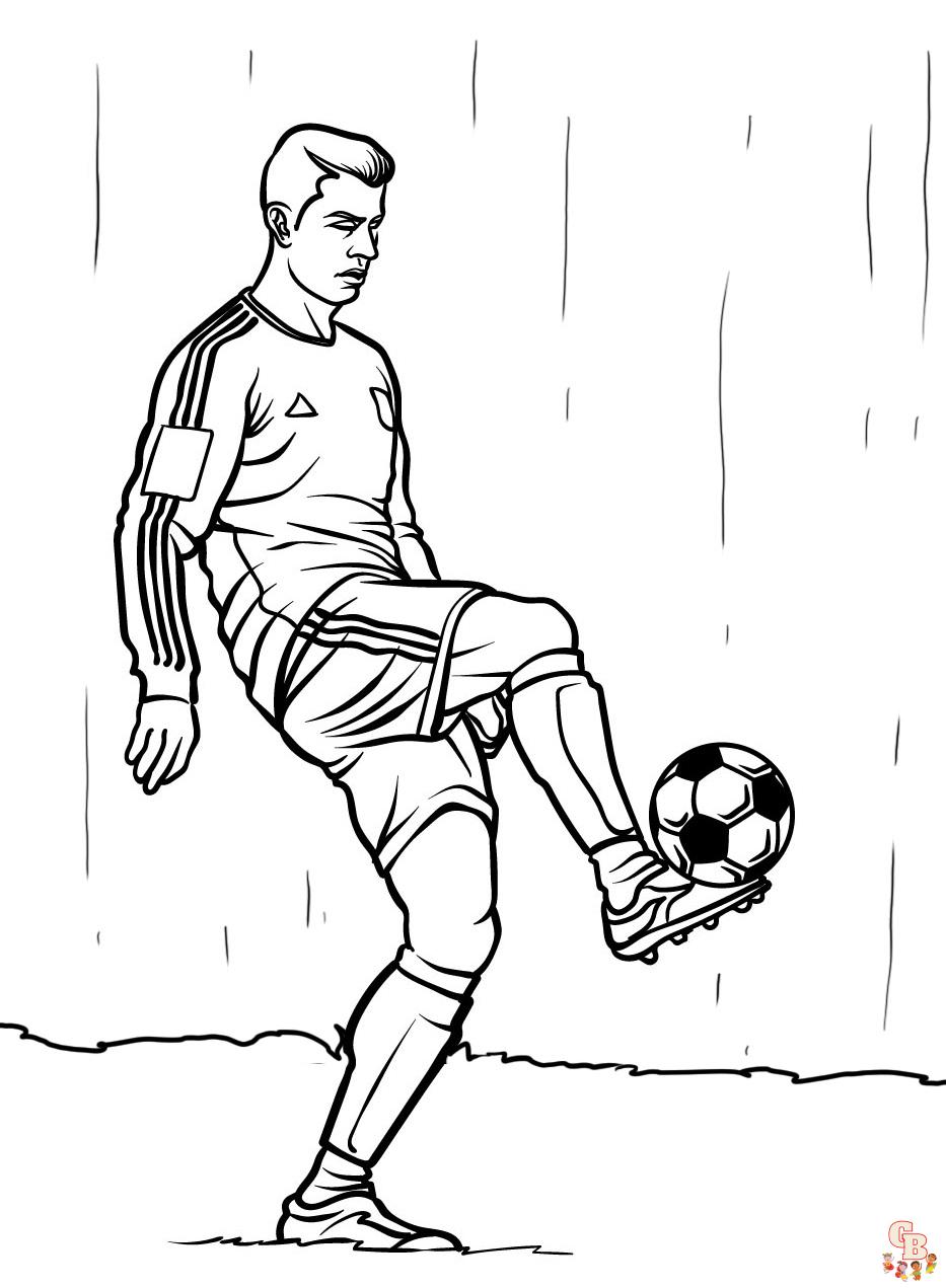 Free football player coloring pages printable and easy for kids