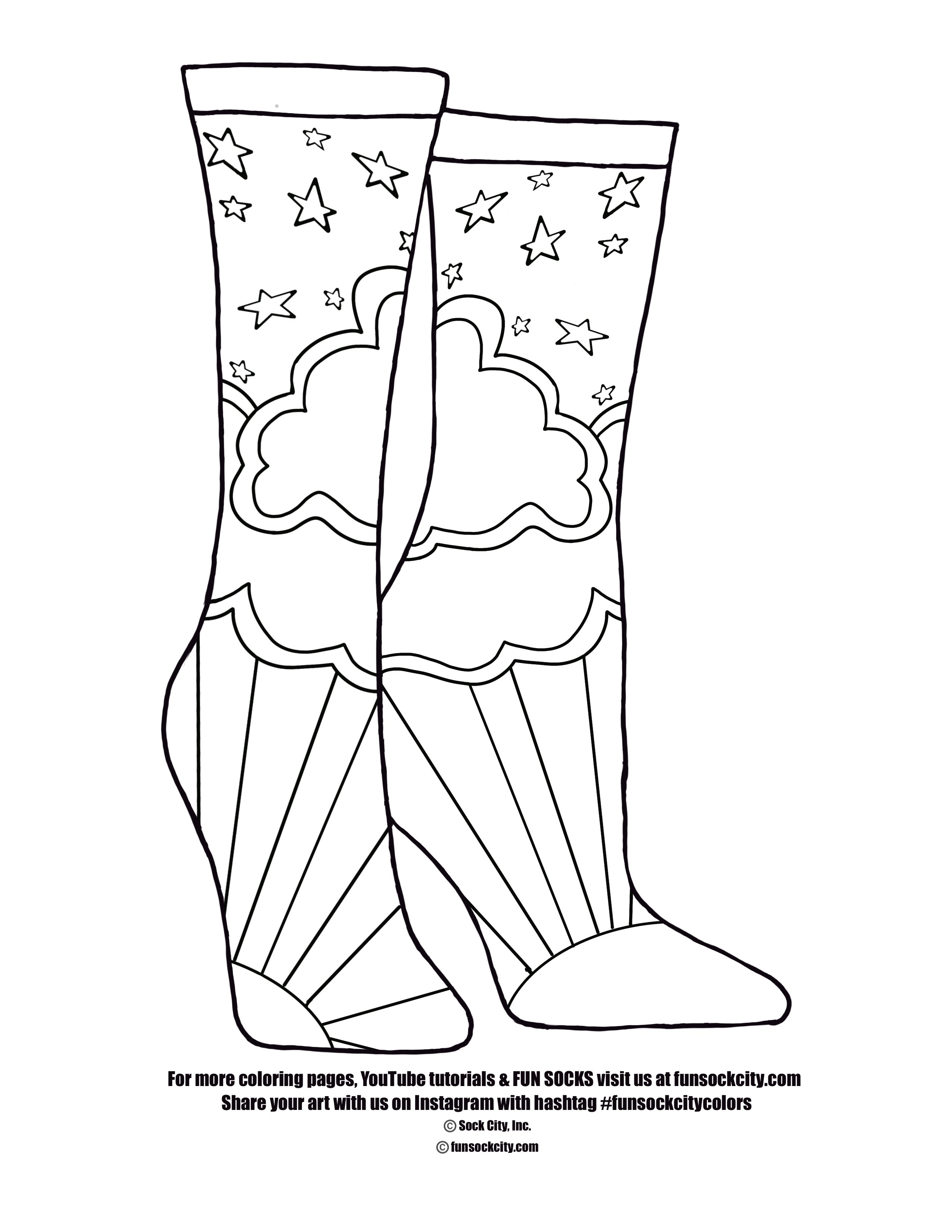 Coloring pages â sock city