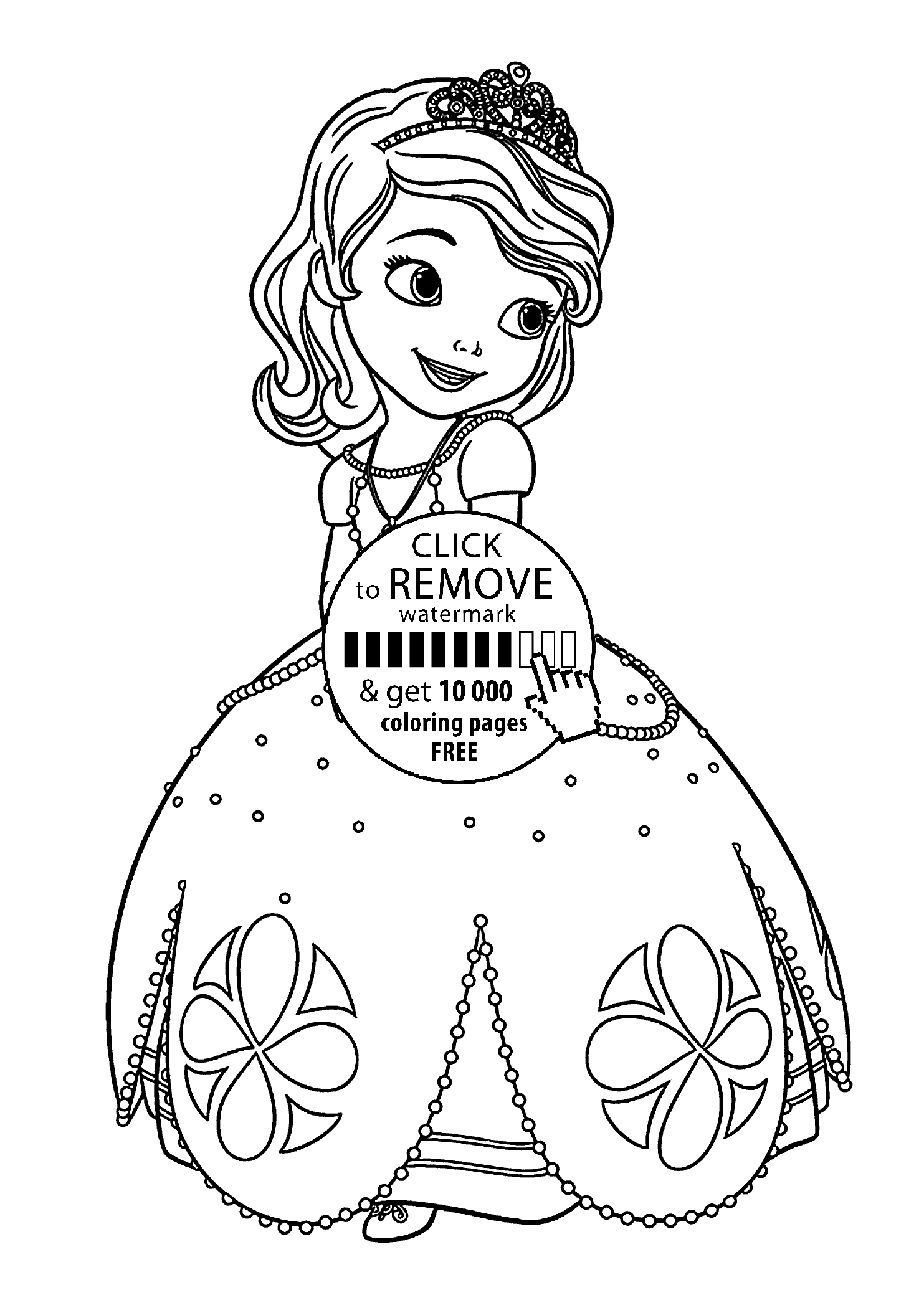 Sofia the first coloring pages for kids printable free princess coloring pages mermaid coloring pages disney princess coloring pages