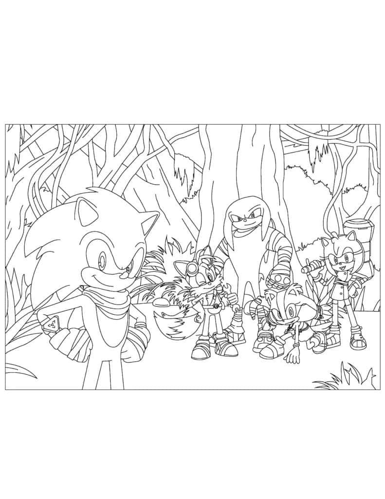 Download sonic the hedgehog coloring pages