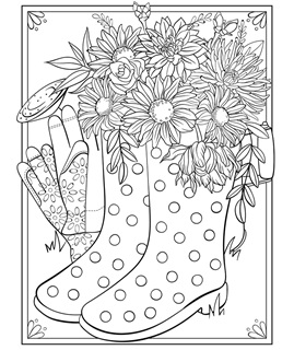 Spring free coloring pages