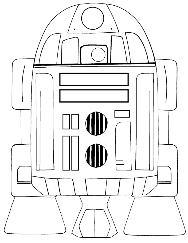 Free printable star wars rd coloring page