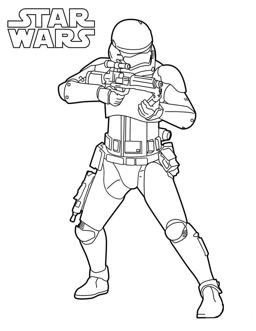 Star wars characters coloring pages printable for free download