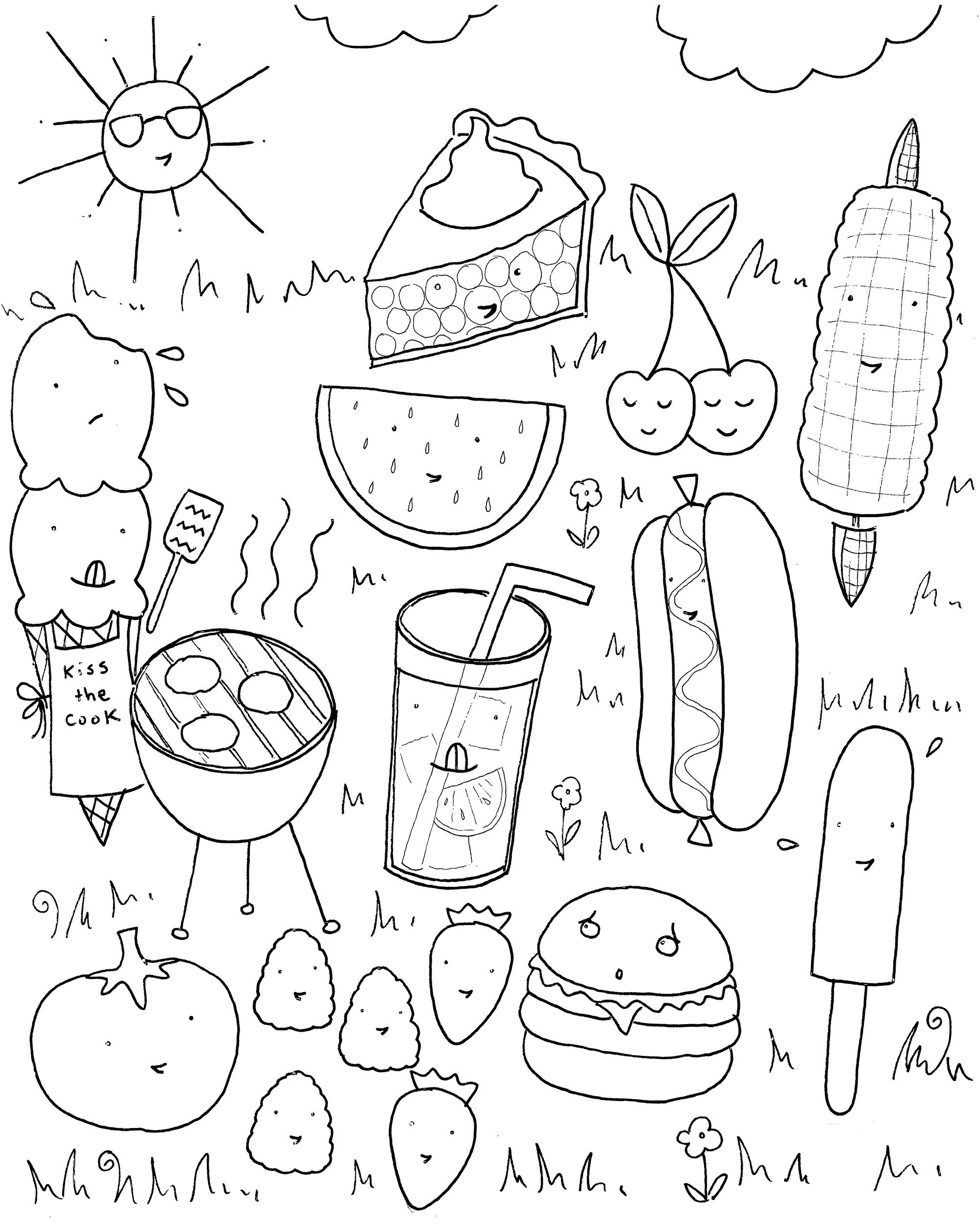 Summer coloring pages for kids print them all for free