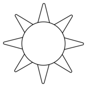 Sun coloring pages free printable pictures