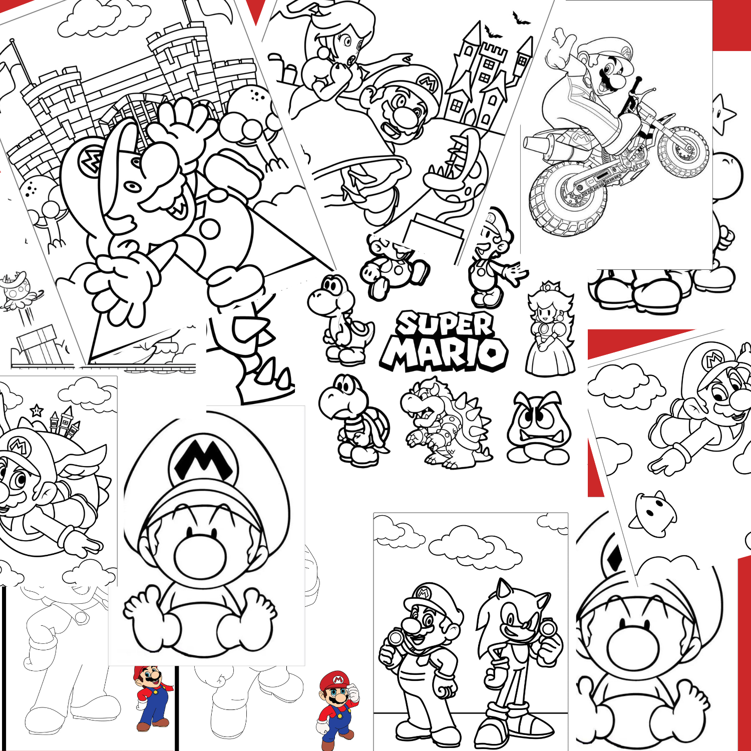 Super mario coloring book super mario coloring pages made by teachers