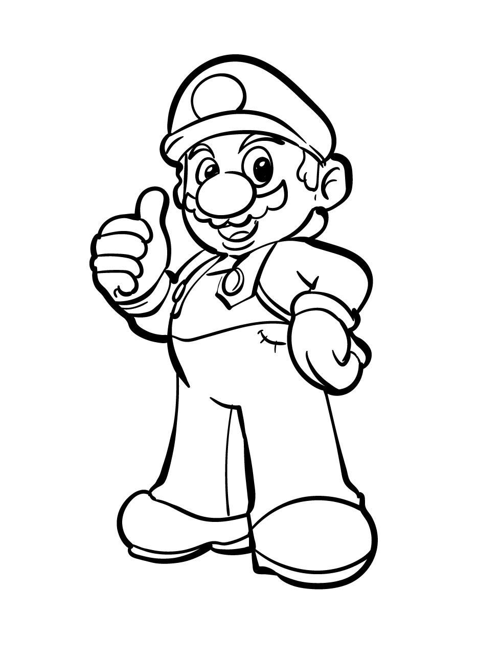 Super mario coloring pages by coloringpageswk on