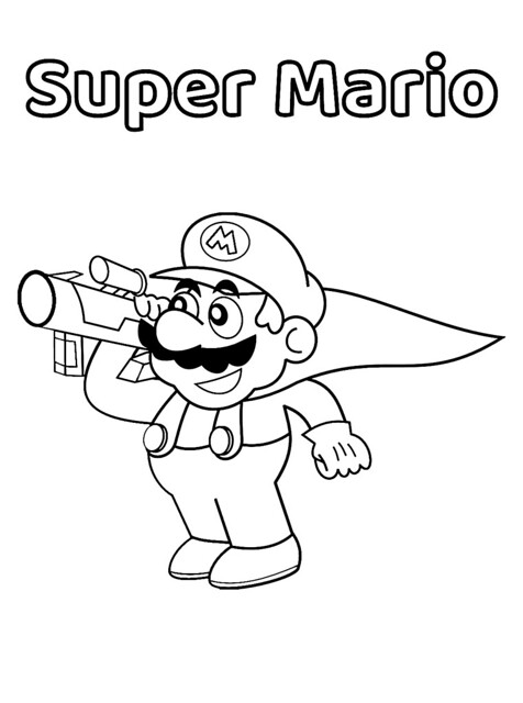 Super mario coloring pages super mario coloring pages freeâ