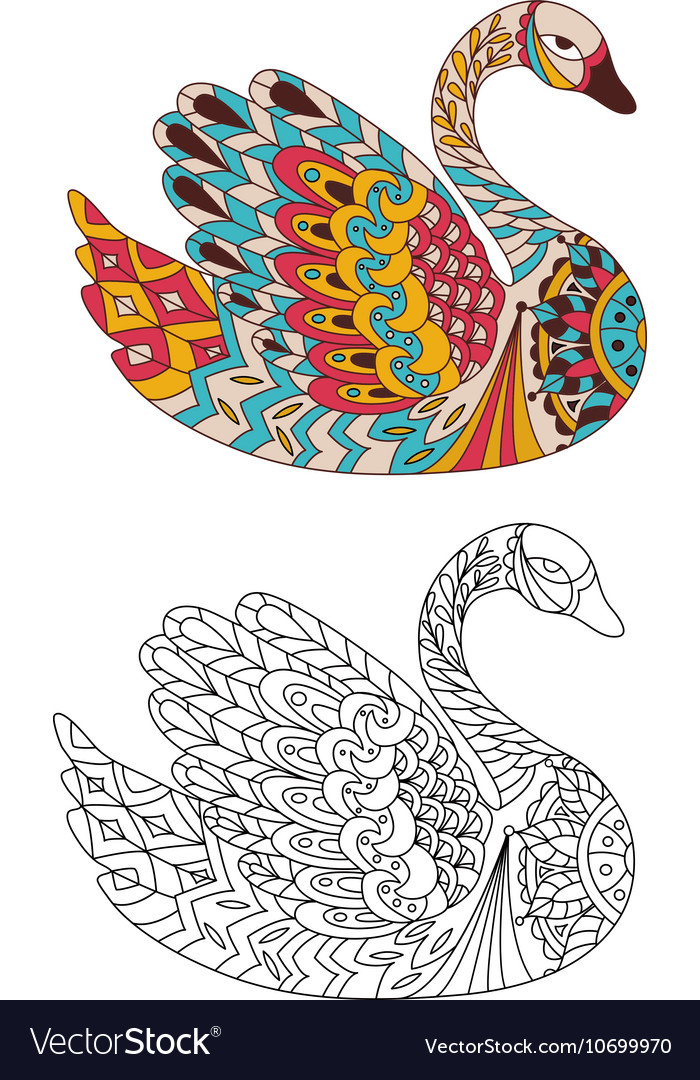 Printable coloring book page for adults