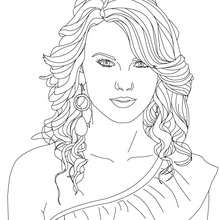 Taylor swift coloring pages