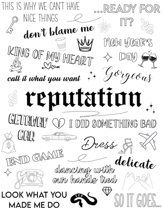 Digital taylor swift colouring book