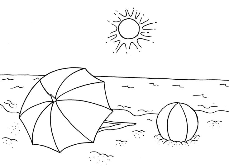 Summer coloring pages for kids cute thingkid beach coloring pages summer coloring pages coloring pages