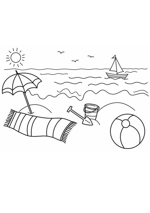 Coloring pages coloring pages of beach