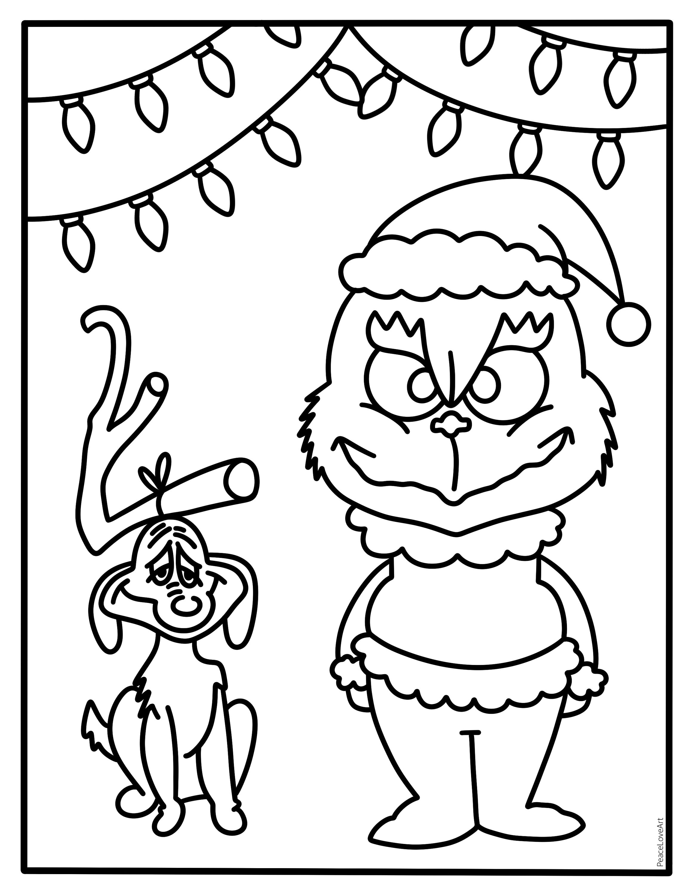 Grinch coloring page