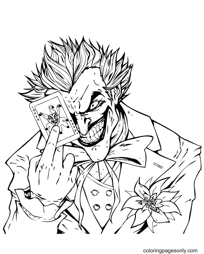 Joker coloring pages printable for free download