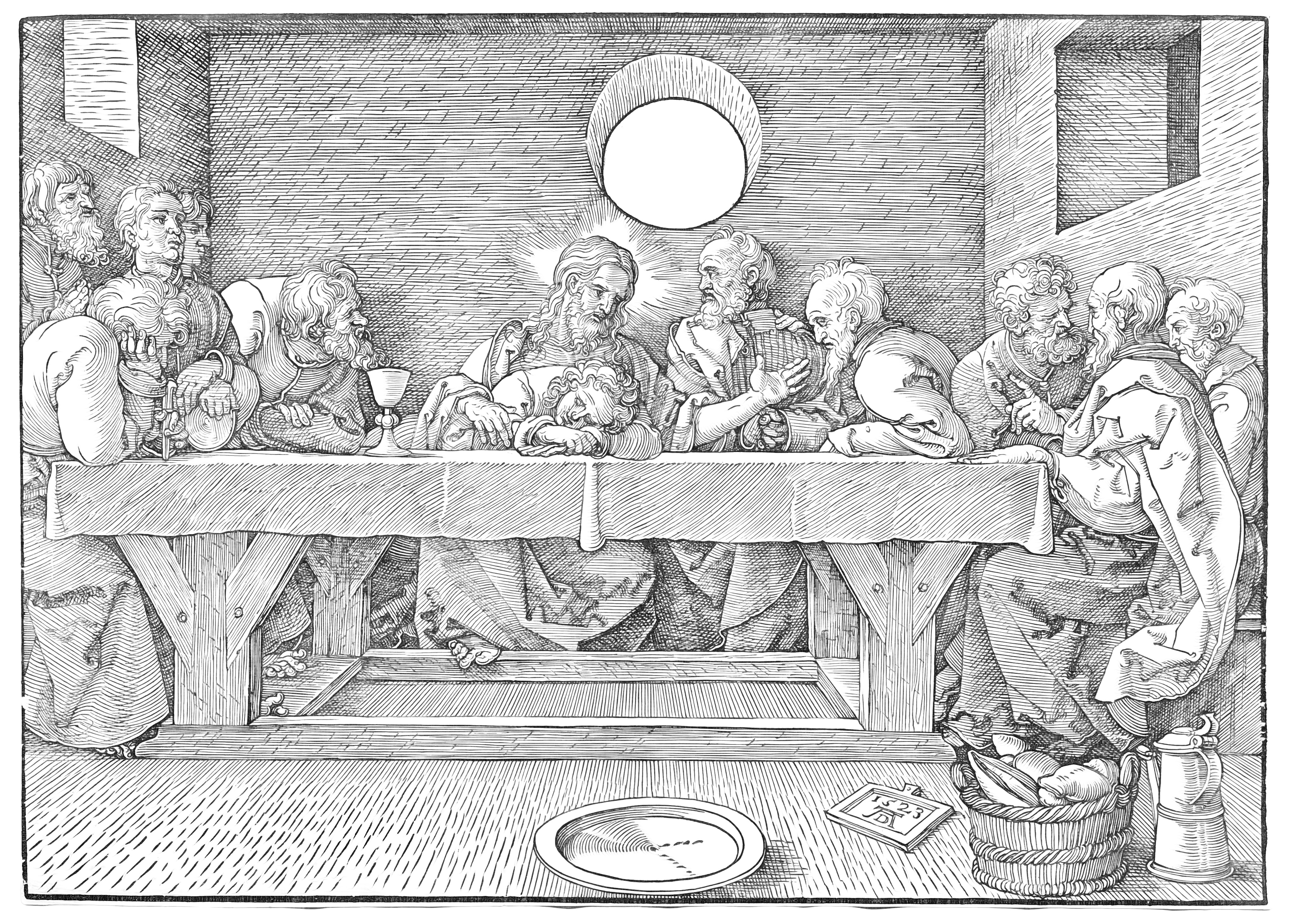 The last supper by albrecht dãrer