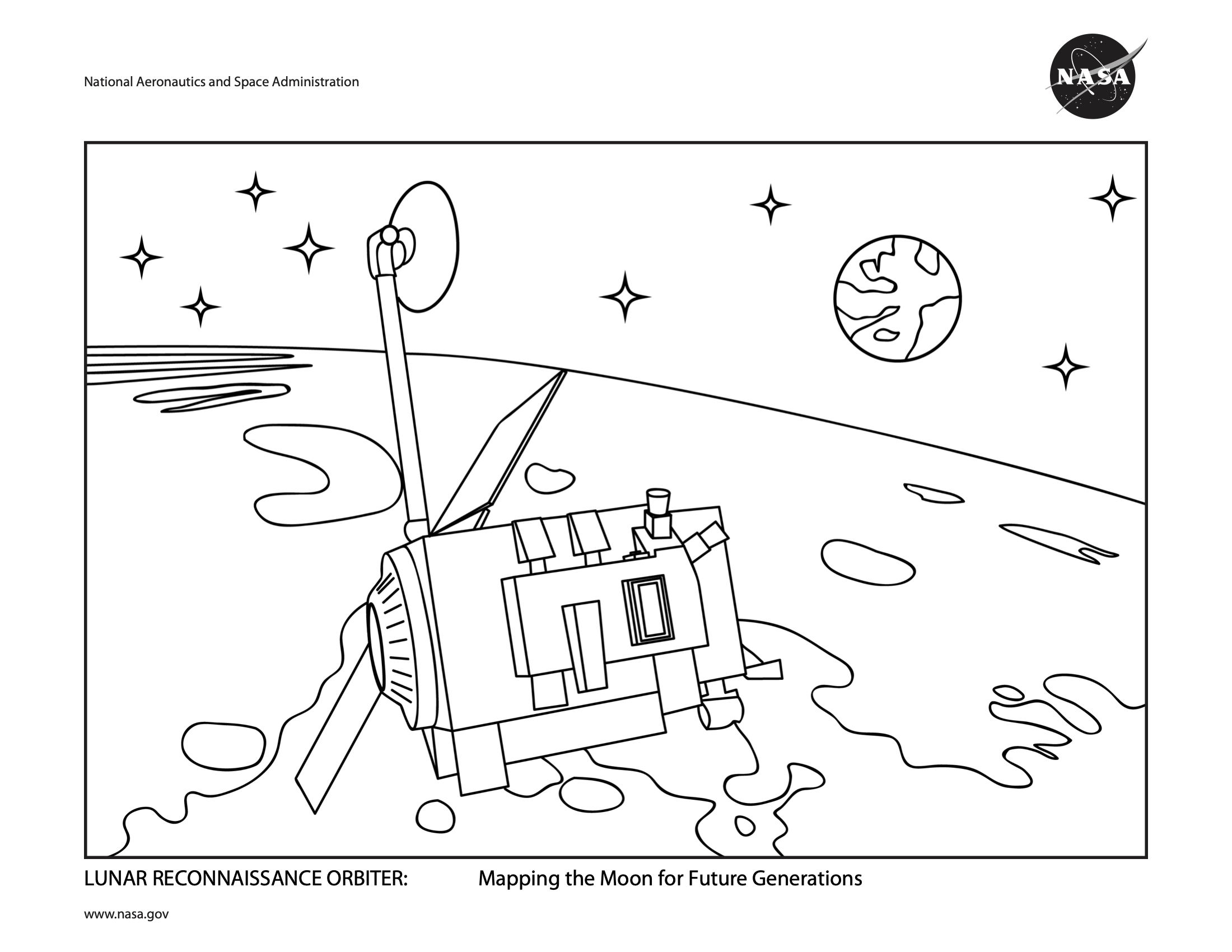 Lro coloring page