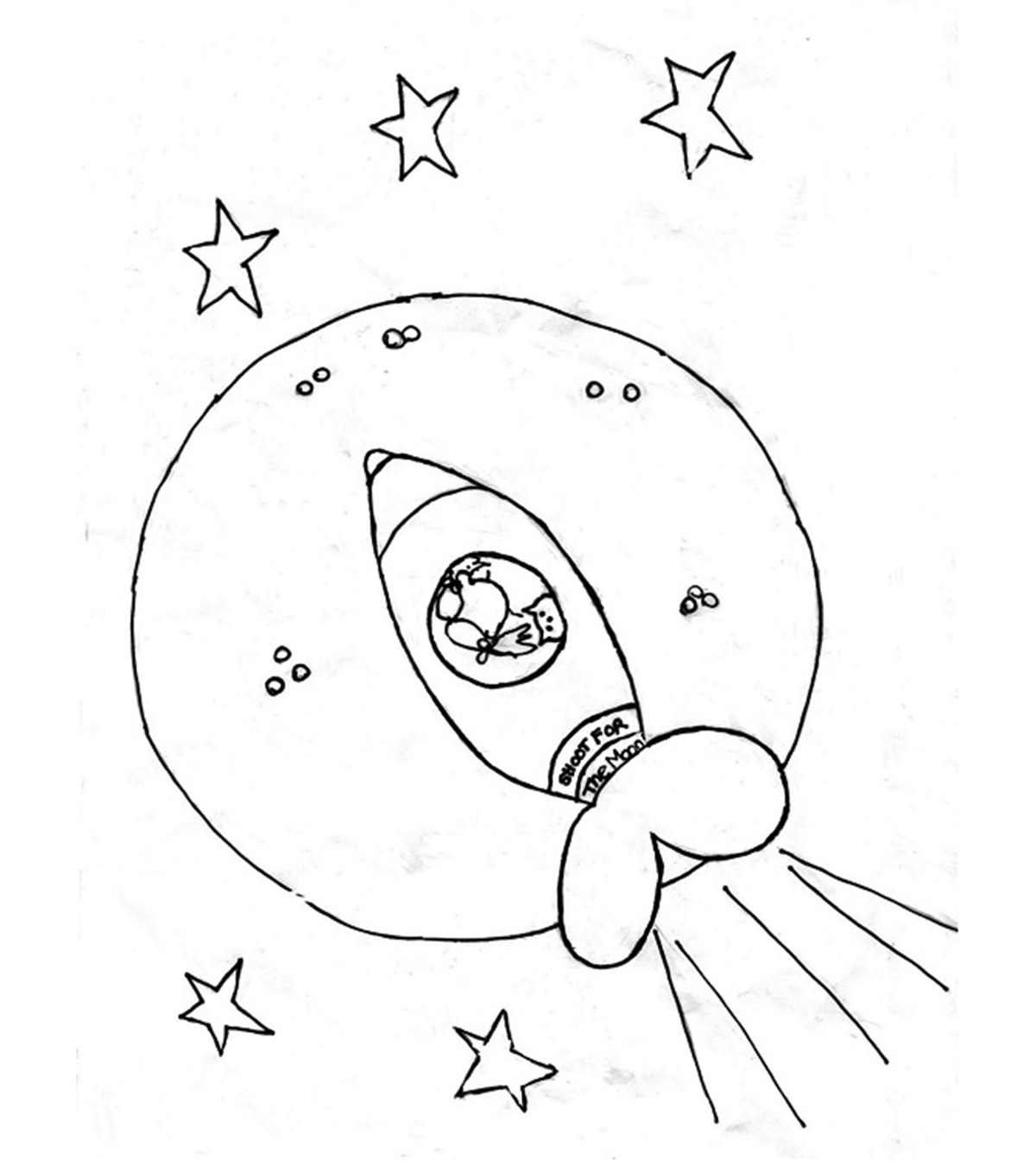 Top free printable moon coloring pages online