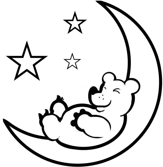 Free printable moon coloring pages for kids