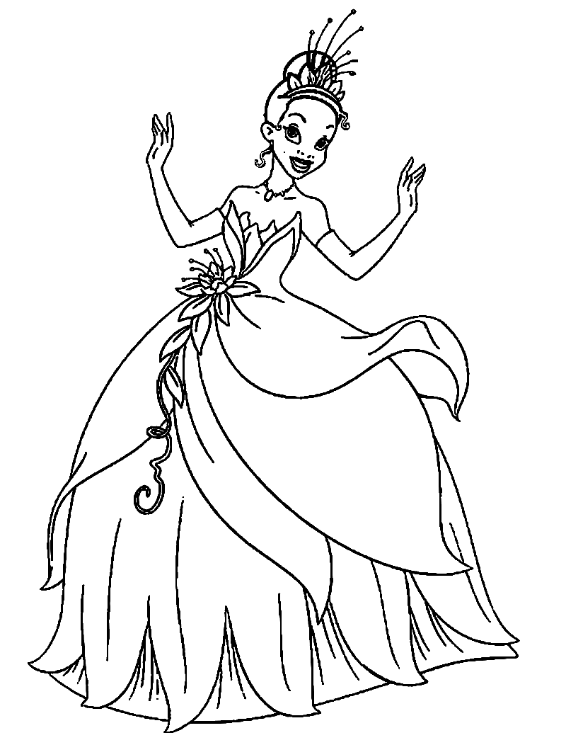 Princess coloring pages printable for free download
