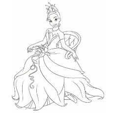 Top free printable princess and the frog coloring pages online