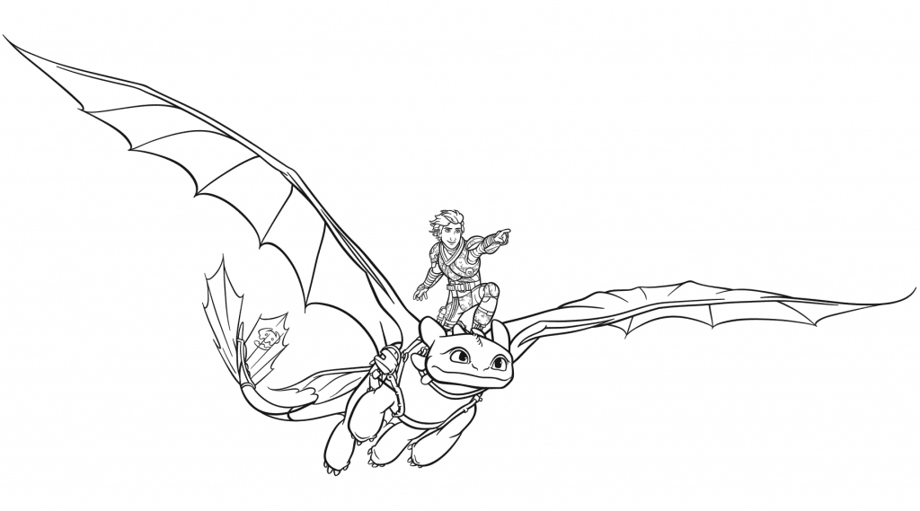 Toothless coloring pages