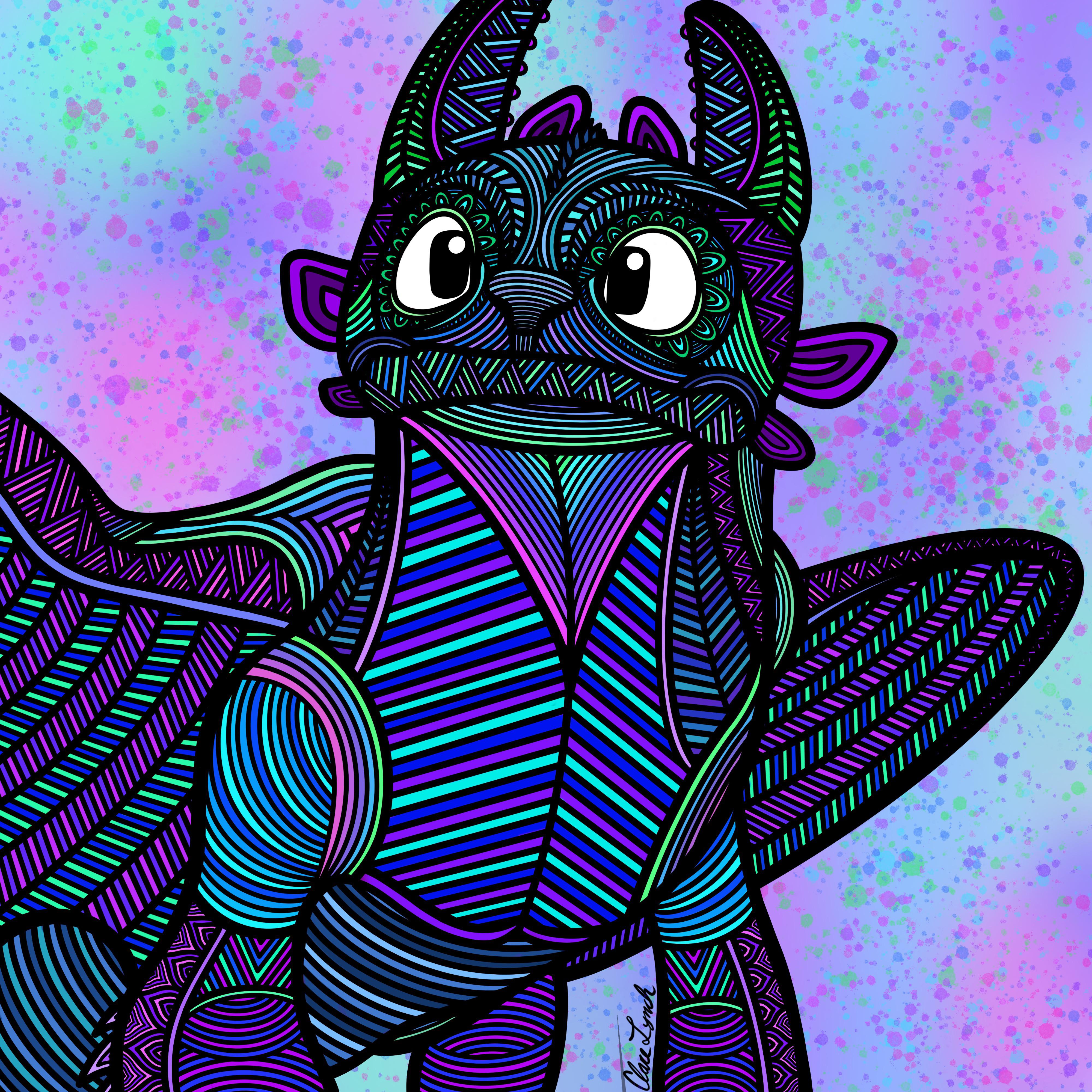 Toothless coloring page with updated jaw colors hopefully this makes his mouth look better ð rhttyd