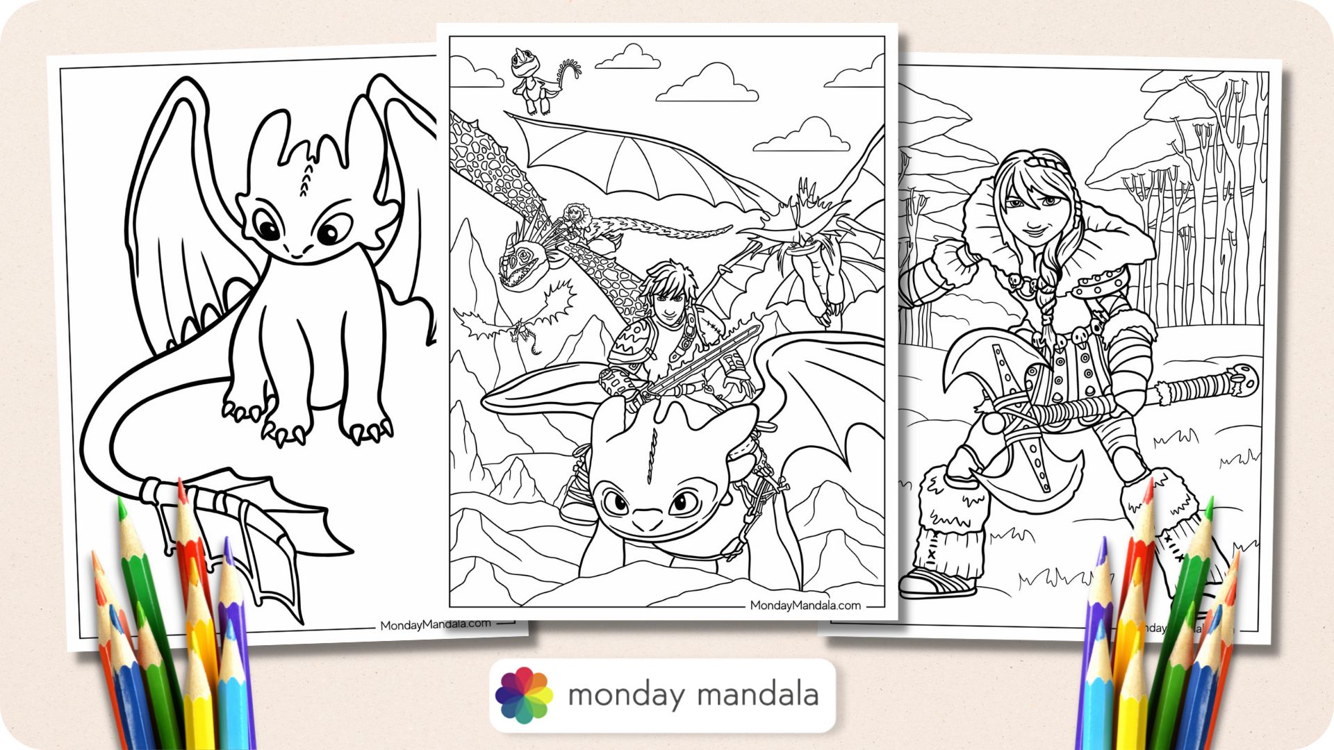 How to train your dragon coloring pages free pdfs