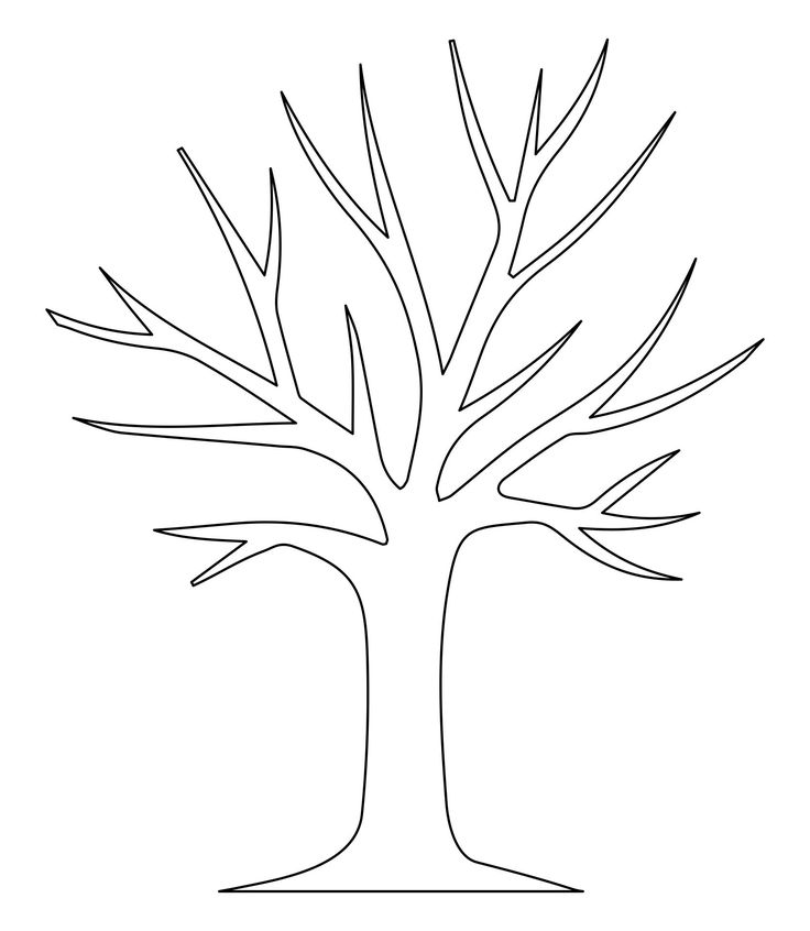 Printable tree pattern with branches tree drawing simple tree drawing tree outline