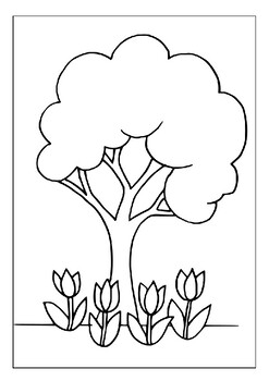 Trees coloring pages for kids embracing the majesty of natures giants