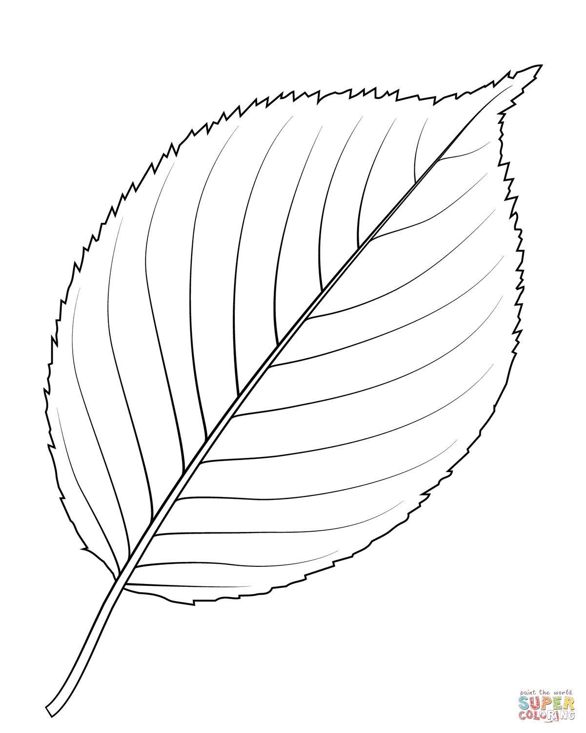 Apple tree leaf coloring page free printable coloring pages