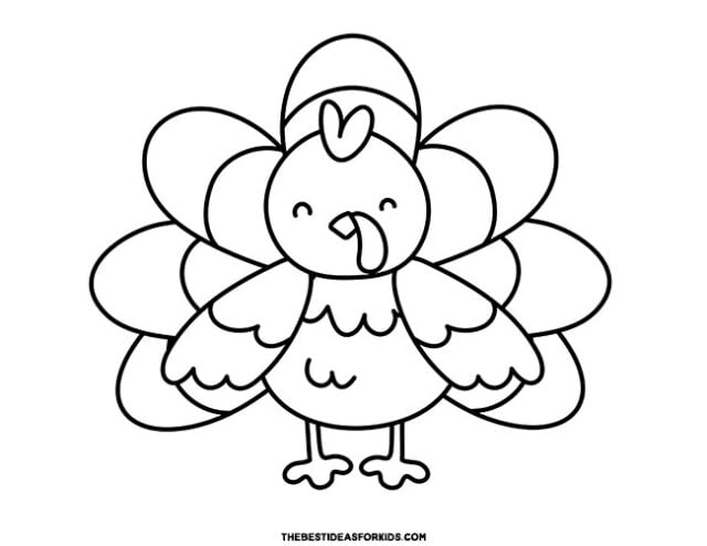 Turkey coloring pages free printables