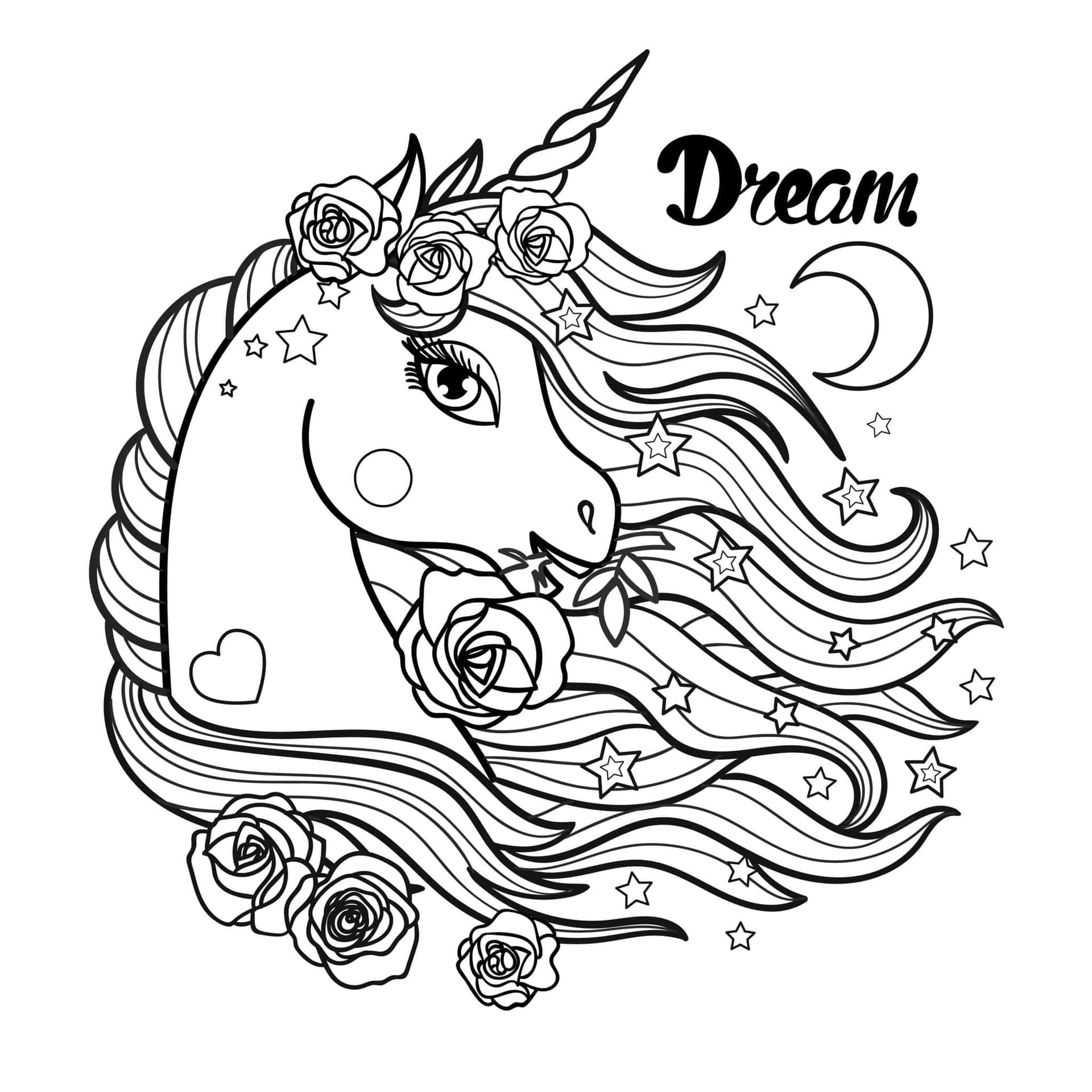 Unicorn coloring pictures