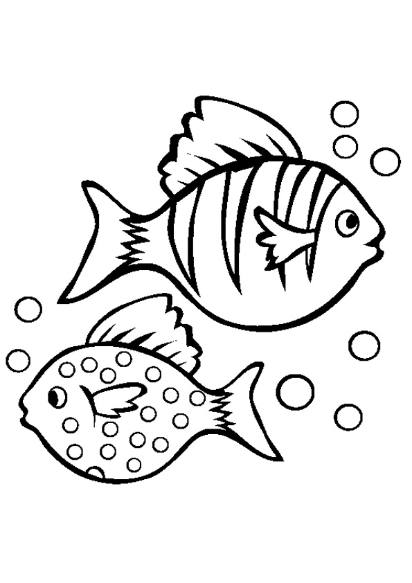 Coloring pages fish in water coloring pages