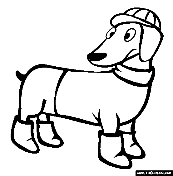 Dachshund coloring page free dachshund online coloring