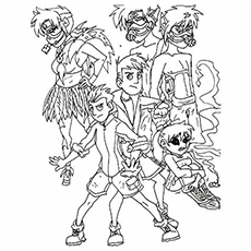 Wild kratts coloring pages