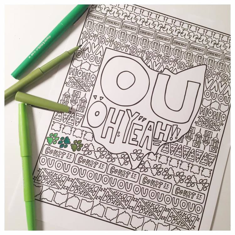 Ohio coloring page