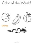 Orange coloring pages