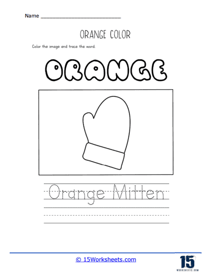 Orange worksheets