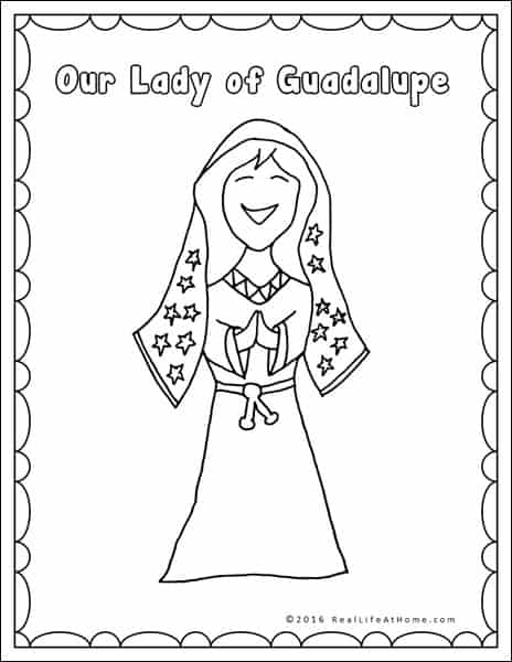 Our lady of guadalupe printables and worksheet packet