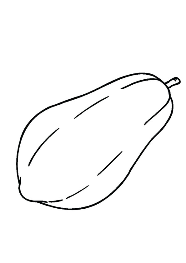 Coloring pages printable papaya coloring page for kids