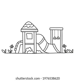 Park coloring page images stock photos d objects vectors